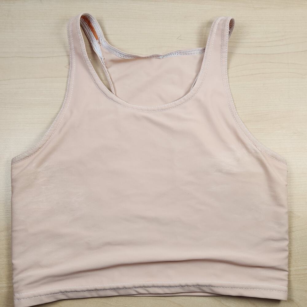 Flavnt Streetwear Chest Binder Tank Top Adult L Beige Chest Compression